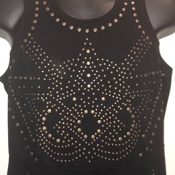 NICOLE by Nicole Miller Black Studded Dress Medium - Picture 3 of 8